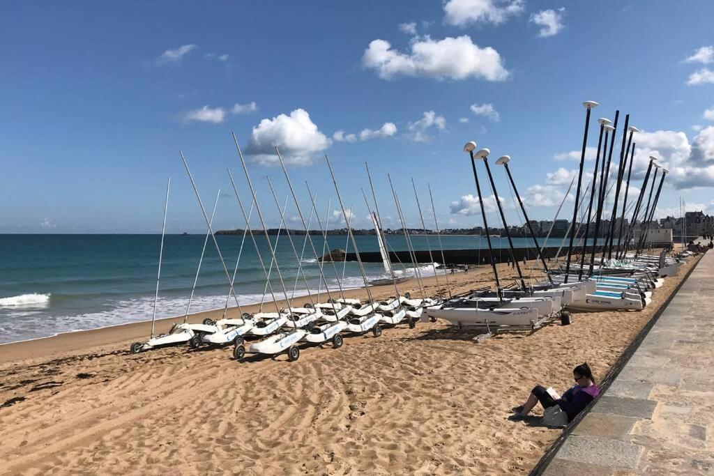 Ideal - Plage, Jardin & Jacuzzi, Proche Plage Et Thalasso - 1 A 6 Personnes سان مالو المظهر الخارجي الصورة
